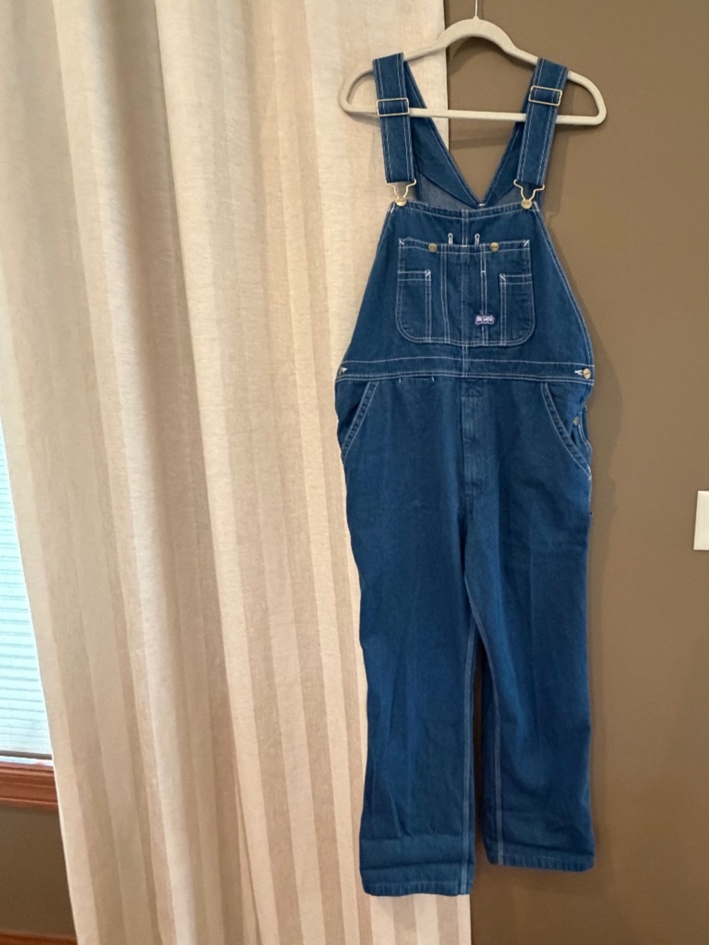 Big Smith Denim Overalls Carpenter Bib Workwear Farmer Jeans, Size 36 x 30